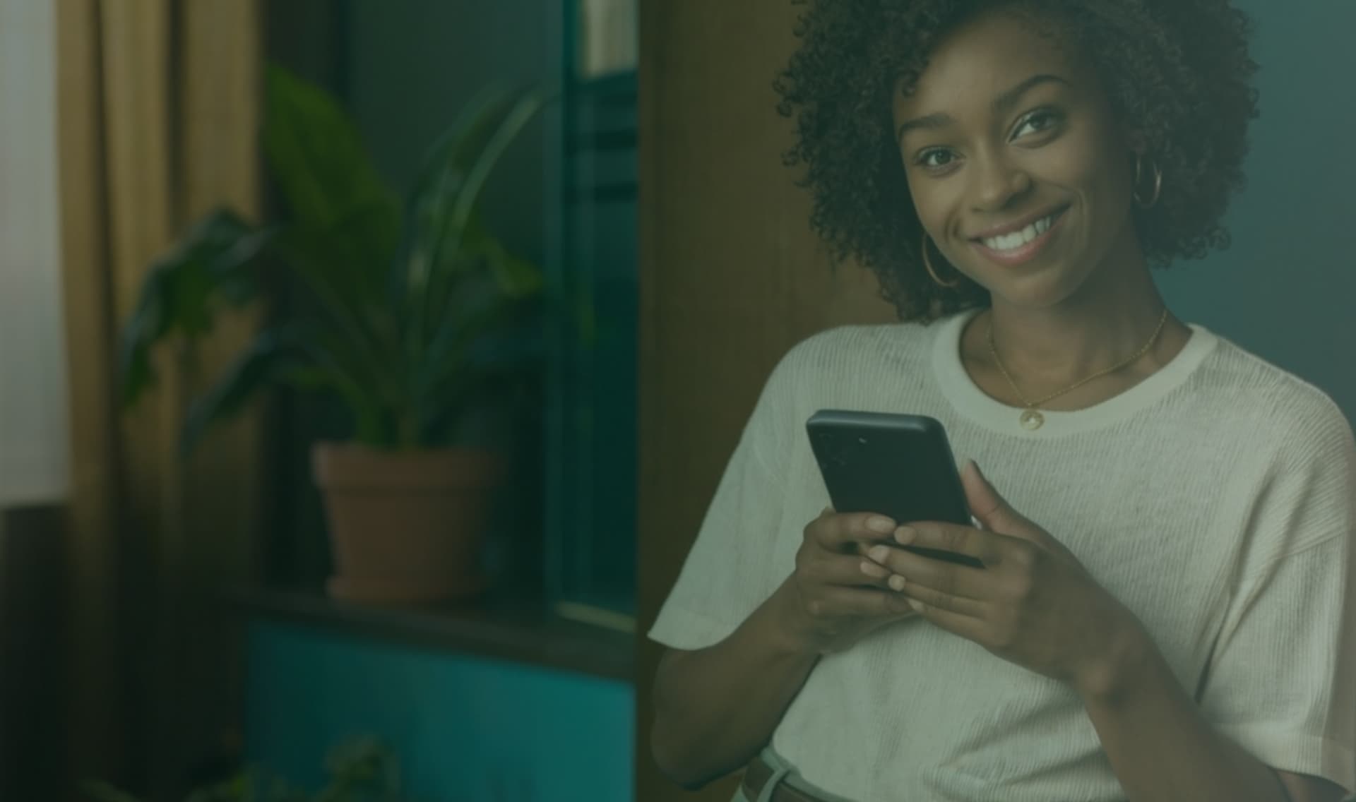 Girl holding cellphone